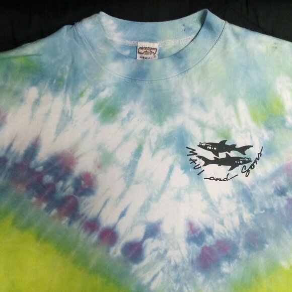 Vintage Crazy Shirts Maui And Sons Surf Tie Dye T-Shirt - Picture 3 of 7